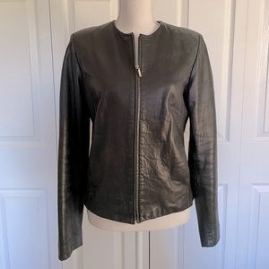 Black Leather Jacket Size Small